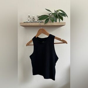 Hollister Black Fitted Sleeveless Tank Top